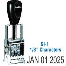 Self Inking Date Stamp 1/8 Characters