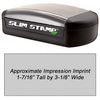 Slim Stamp 3679 Pre-Inked Stamp 1-7/16 x 3-1/8