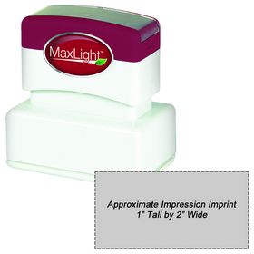 MaxLight XL2-125 Pre Inked Stamp 1 x 2