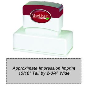 MaxLight XL2-185 Pre Inked Stamp 15/16 x 2-3/4