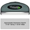 MaxLight XL2-42 Pre Inked Stamp 11/16 x 1-15/16