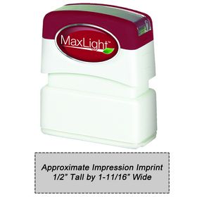 MaxLight XL2-75 Pre Inked Stamp 1/2 x 1-11/16