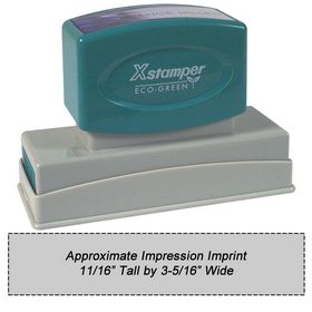 N26 Custom Xstamper 11/16 x 3-5/16