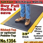 Ribbed Cushion-Sponge Anti-Fatigue Matting / 1354