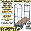 UBOAT WOOD DECK PLATFORM TRUCKS 98W2732W