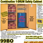 FLAMMABLE LIQUID SAFETY DRUM CABINETS 99BO