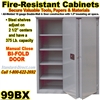 FIRE RESISTANT STEEL STORAGE CABINETS / 99BX