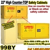 COUNTER TOP FLAMMABLE LIQUID SAFETY CABINET 99BY