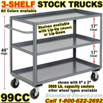 SHELF TRUCKS & WAREHOUSE STOCK TRUCKS 99CC