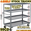 SHELF TRUCKS & WAREHOUSE STOCK TRUCKS 99CD