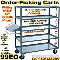 ORDER PICKING CARTS WITH WRITING SHELF 99EO