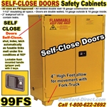 self close FLAMMABLE LIQUID SAFETY CABINETS 99FS