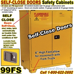 self close FLAMMABLE LIQUID SAFETY CABINETS 99FS