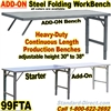 FOLDING STEEL WORK BENCHES / 99FTA