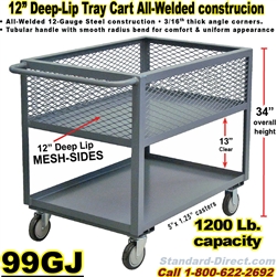 DEEP TRAY SERVICE CARTS 99GJ