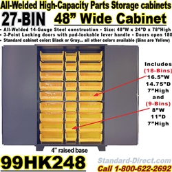 BIN STORAGE CABINETS 99HK248