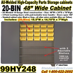 BIN STORAGE CABINETS 99HY248