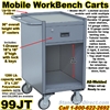 NARROW MOBILE WORKBENCH CARTS 99JT