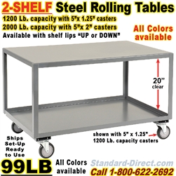 ROLLING STEEL TABLES 99LB