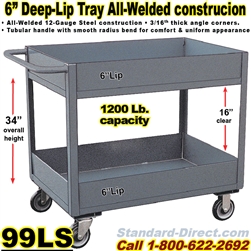 DEEP TRAY SERVICE CARTS 99LS