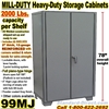 EXTRA HEAVY DUTY STEEL STORAGE CABINETS / 99MJ