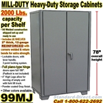 EXTRA HEAVY DUTY STEEL STORAGE CABINETS / 99MJ