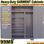 (65)  STEEL STORAGE GARMENT CABINETS / 99MS