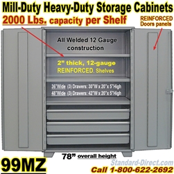 STEEL STORAGE CABINET WITH DRAWERS / 99MZ