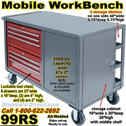 MOBILE TOOL WORKBENCH CART 99RS