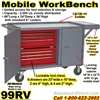 MOBILE TOOL WORKBENCH CART 99RV