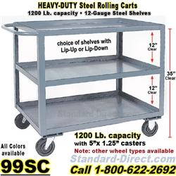 STEEL SERVICE CARTS 99SC