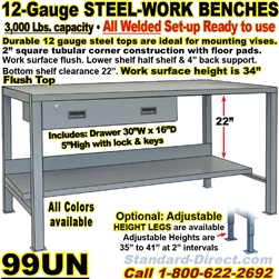 HEAVY DUTY WORK BENCHES / 99UN