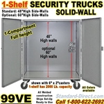 SOLID WALL STEEL SECURITY TRUCKS 99VE
