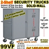 SOLID WALL STEEL SECURITY TRUCKS 99VF