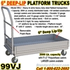 6" LIP STEEL PLATFORM TRUCKS 99VJ