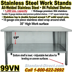 STAINLESS STEEL WORK BENCH / 99VN