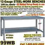 HEAVY DUTY WORK BENCHES / 99WB