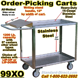 ORDER PICKING CARTS WITH WRITING SHELF 99XO