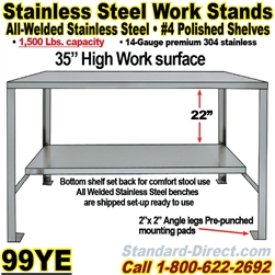 STAINLESS STEEL WORK BENCH / 99YE