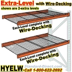 Pallet rack Extra Level with Wire-Decking / HYELW