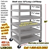 6-Shelf Plastic Cart / LXBC60