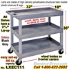 3-Shelf Plastic Cart / LXEC111