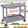 2-Shelf Plastic Cart / LXEC21