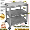 3-Shelf Plastic Cart / LXHE34