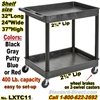 2-Shelf Plastic Cart / LXTC11