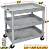 3-Shelf Plastic Cart / LXTC111
