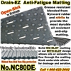 NyraCord Drain-Ez Anti-Fatigue Matting / NC80DE