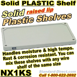 Plastic Solid Shelves / NX1KS