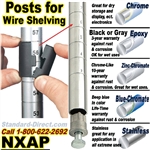 (70) Posts for Wire Shelving / NXAP