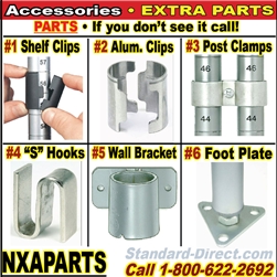 Accessories for Wire Shelving / NXAPARTS